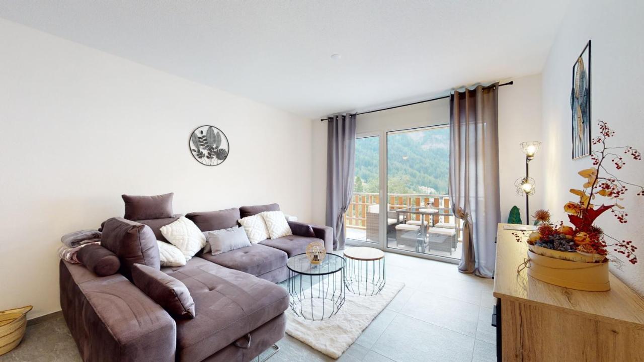 Apartment With Sauna And Mountain View Leukerbad Exteriér fotografie